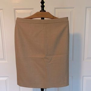 NWT J.Crew No. 2 Pencil Skirt in tan wool